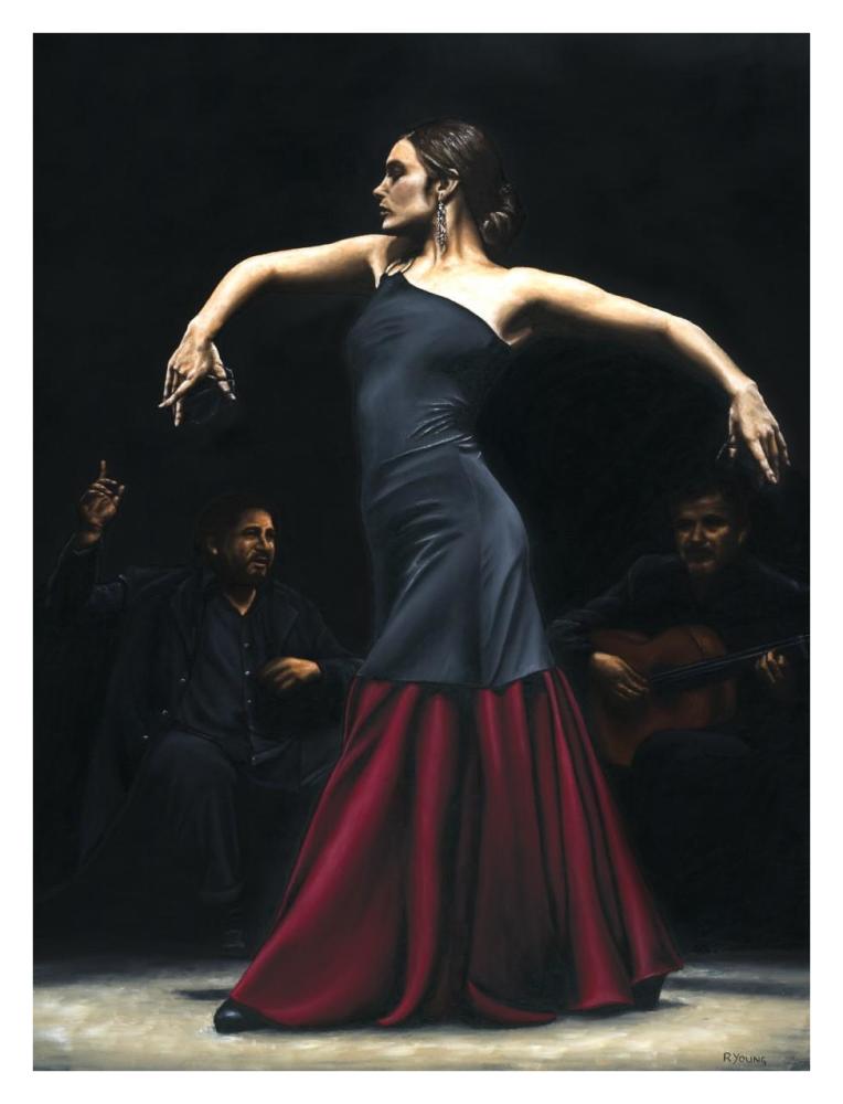 Encantado por flamenco-Paper Art-26"x34"