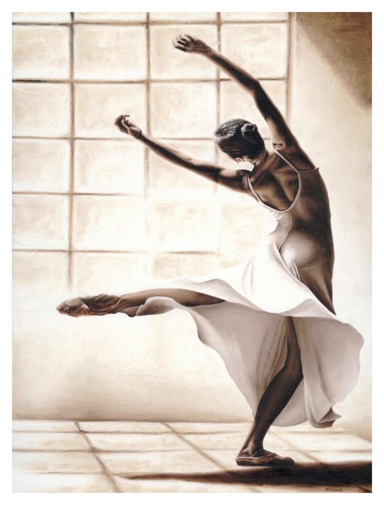 Dance Finesse-Paper Art-32"x42"