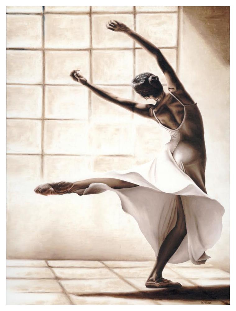 Dance Finesse-Paper Art-38"x50"