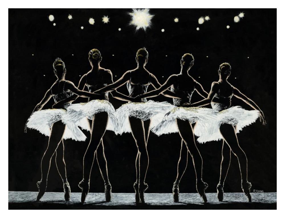 Dance Finale-Paper Art-18"x14"