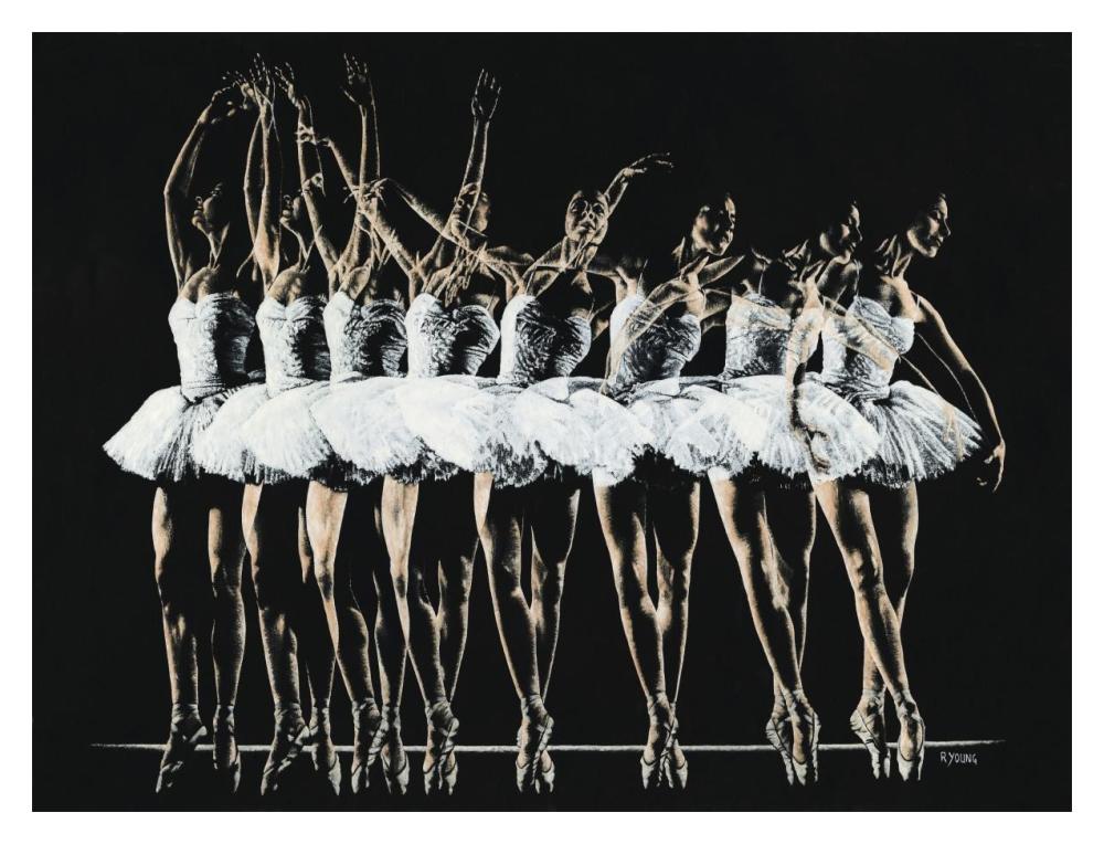 Dance Emotion-Paper Art-18"x14"