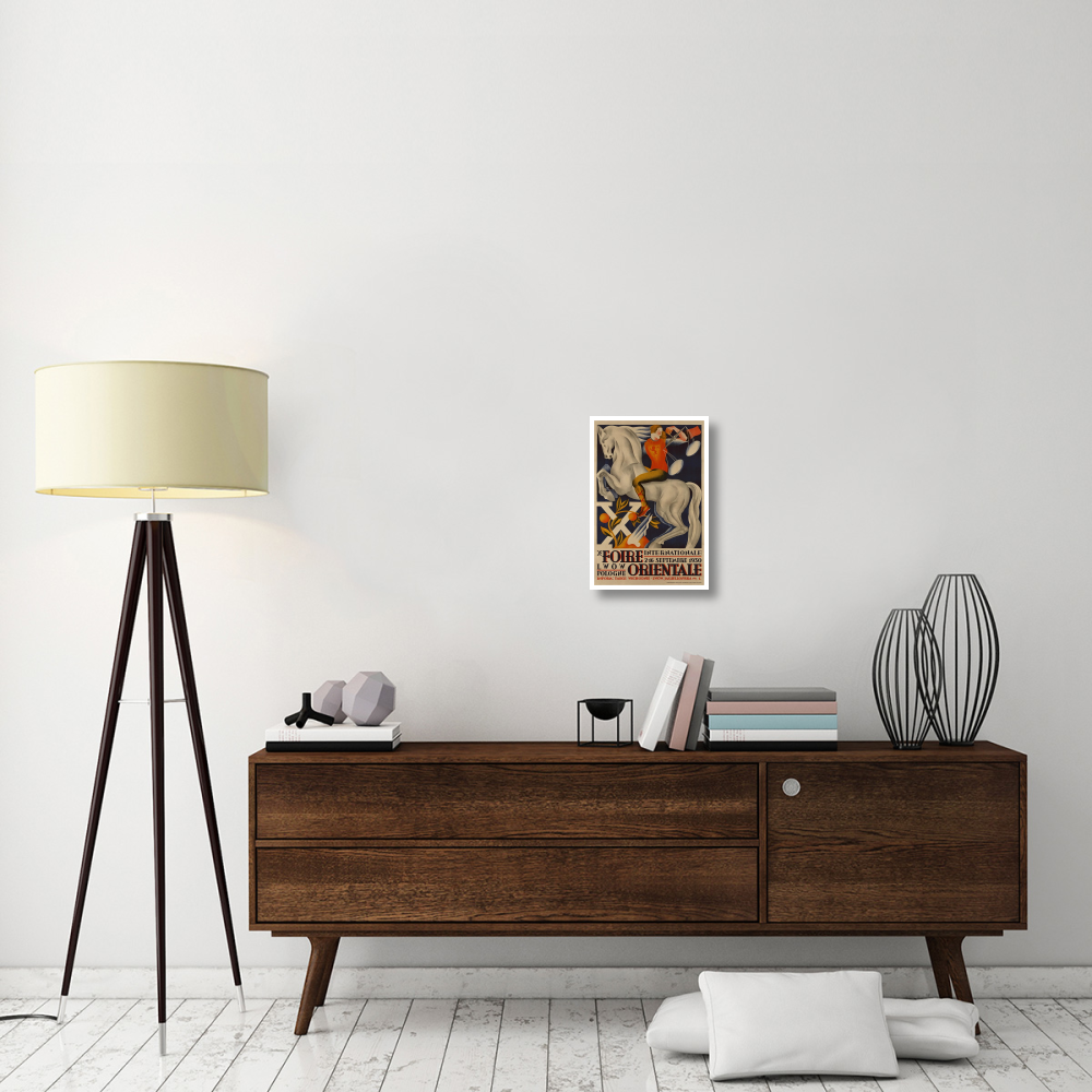 Xe Foire Orientale - Vintage Aged Paper Style-Paper Art-14&quotx20"