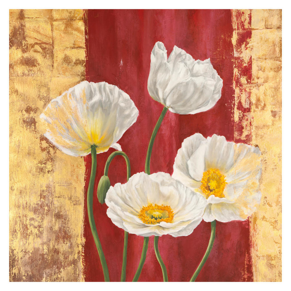 Royal Red II-Paper Art-32"x32"