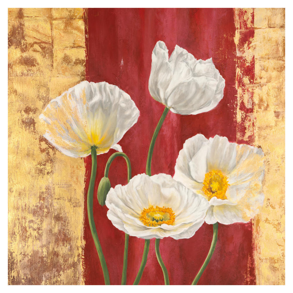 Royal Red II-Paper Art-38"x38"