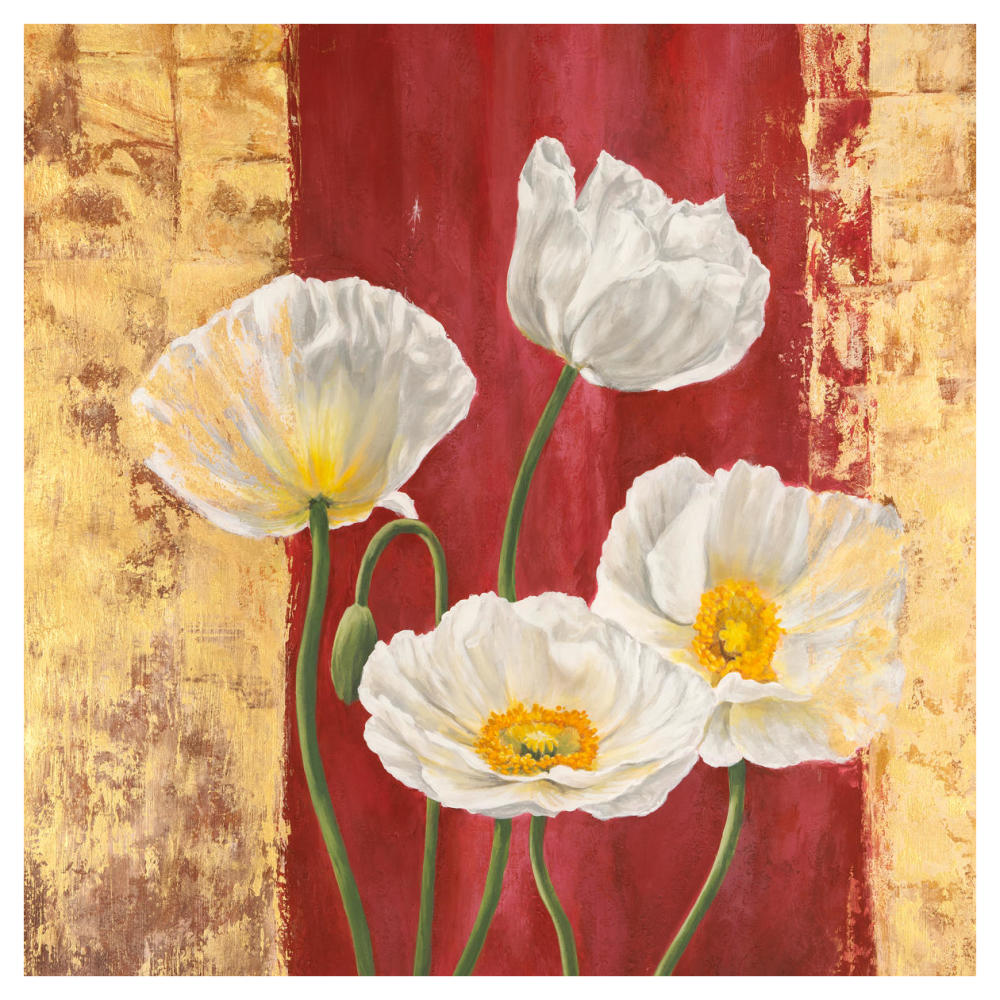 Royal Red II-Paper Art-42"x42"