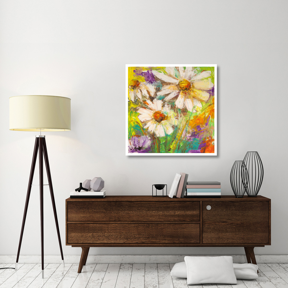 Margherite in fiore-Paper Art-38&quotx38"