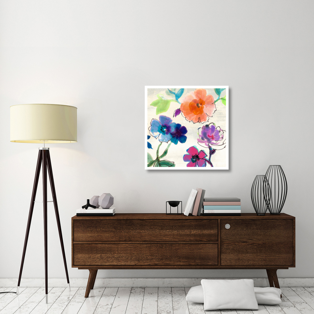 Flora II-Paper Art-32&quotx32"
