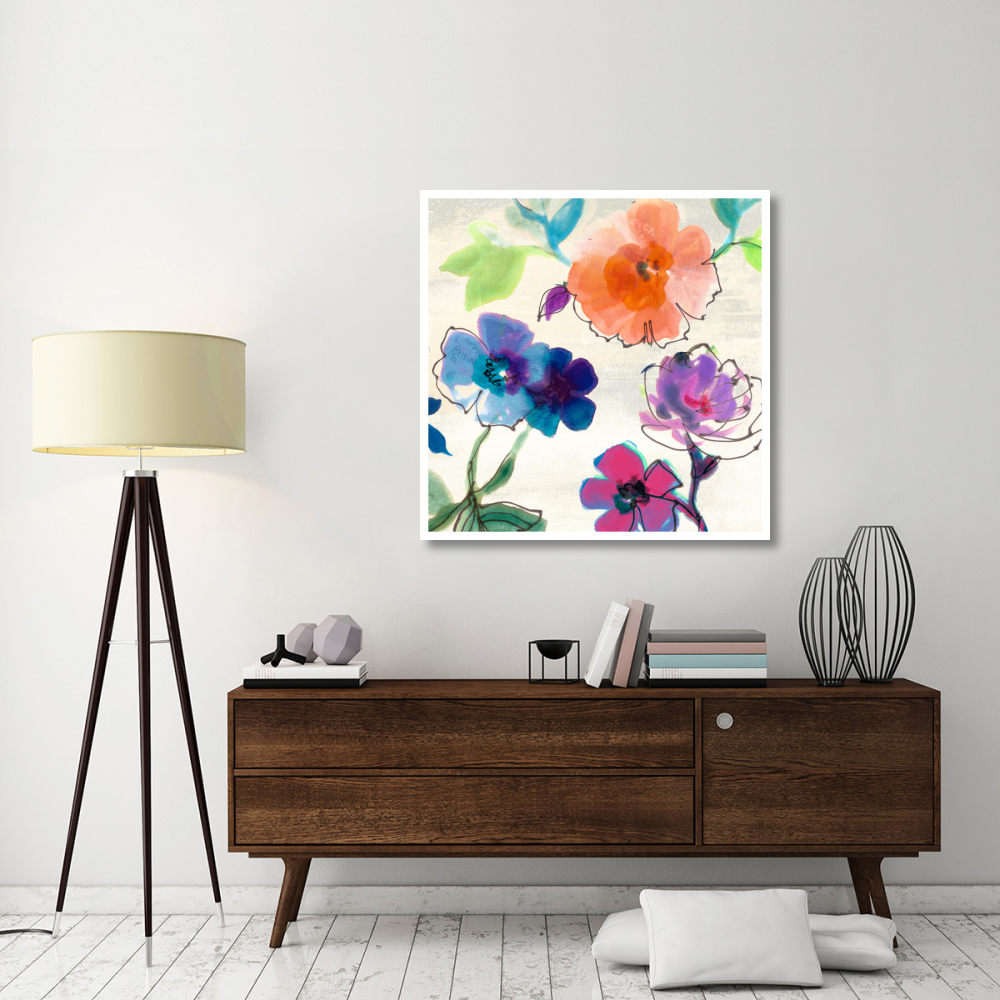 Flora II-Paper Art-42&quotx42"