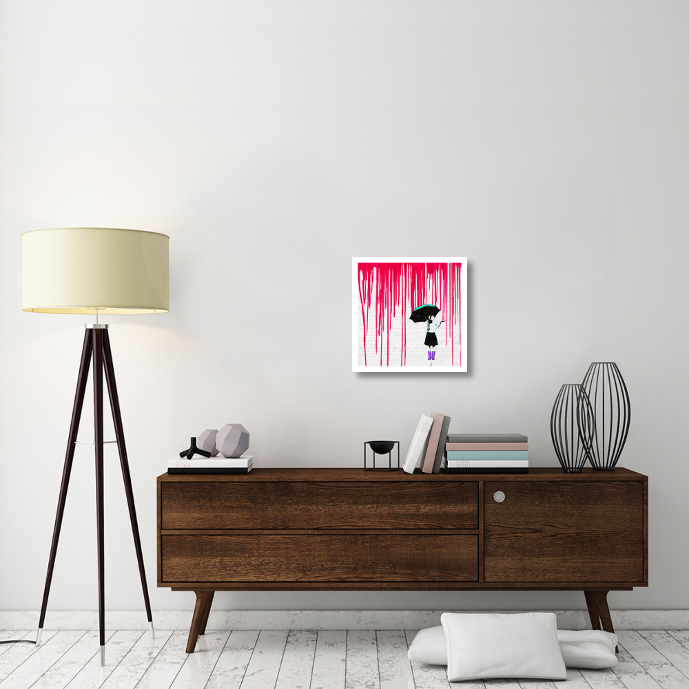 Expecting Red-Paper Art-20&quotx20"