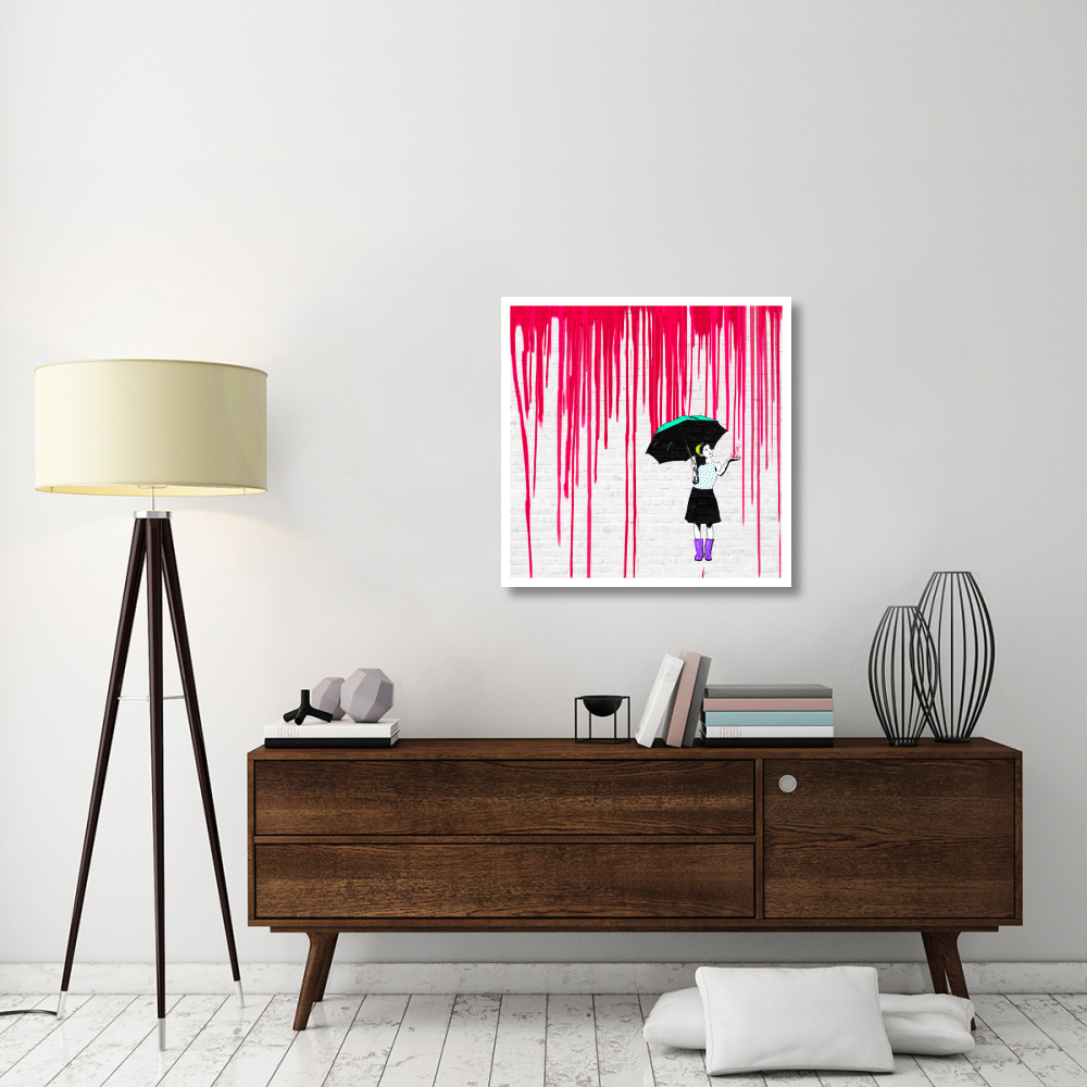 Expecting Red-Paper Art-32&quotx32"