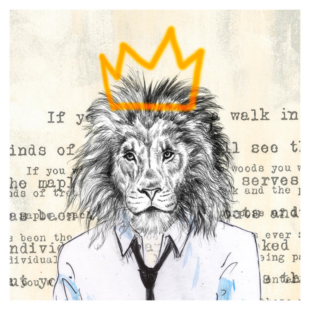 Bobo King-Paper Art-32"x32"
