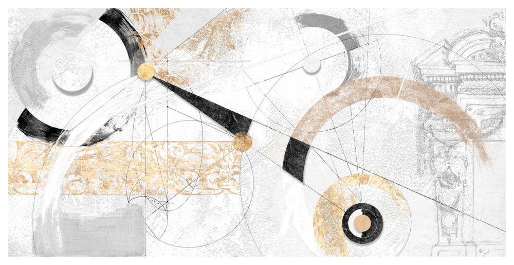 Nero e Oro-Paper Art-62"x32"