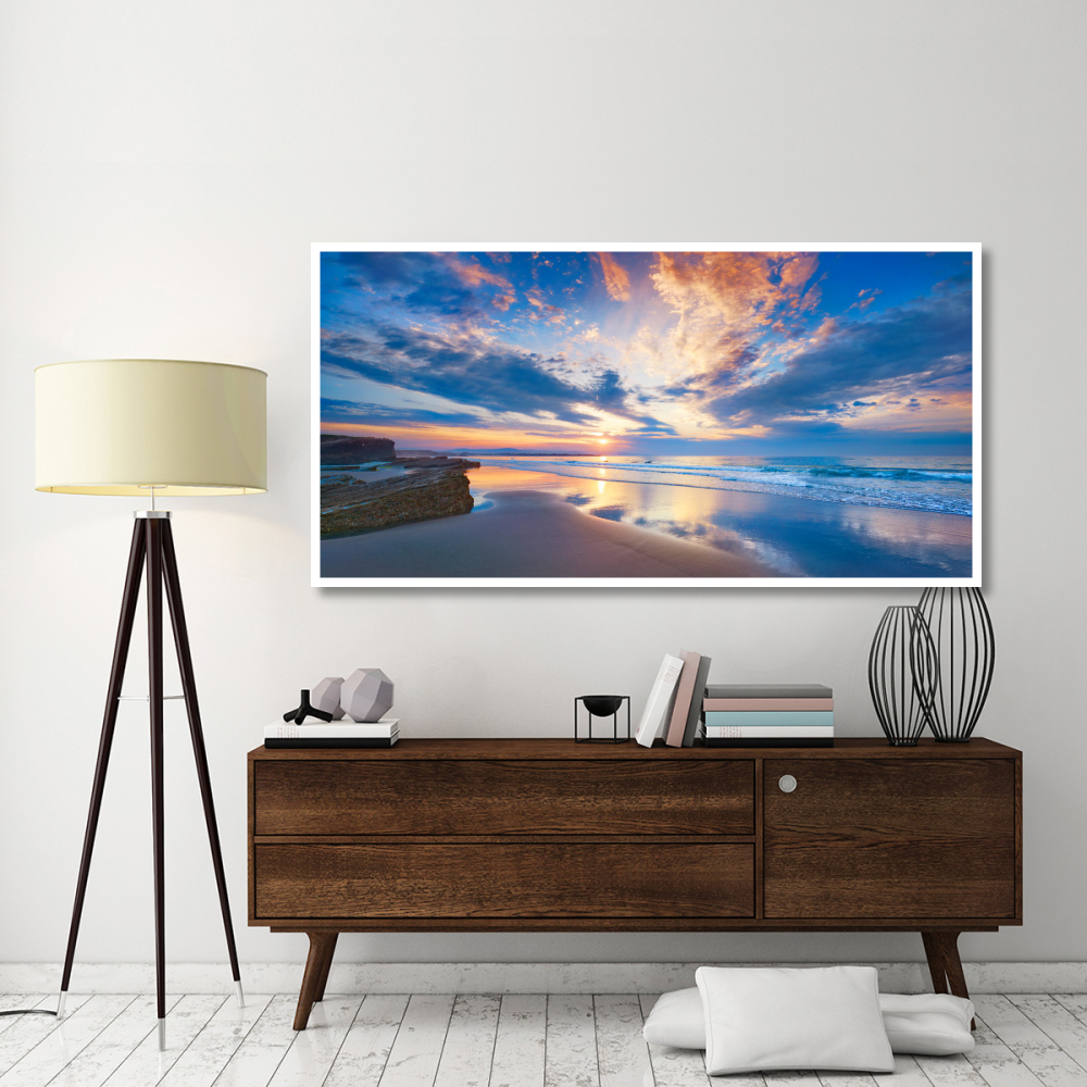 Playa As Catedrais, Spain-Paper Art-74&quotx38"