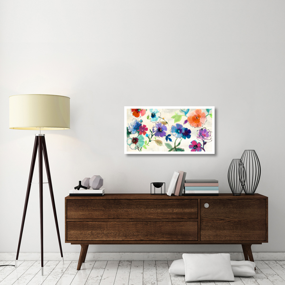 Floral Fantasy-Paper Art-38&quotx20"