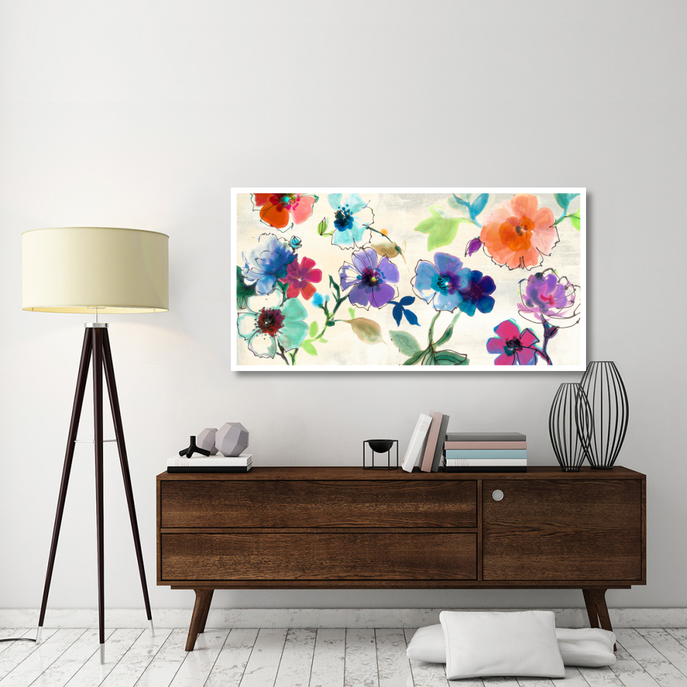 Floral Fantasy-Paper Art-62&quotx32"