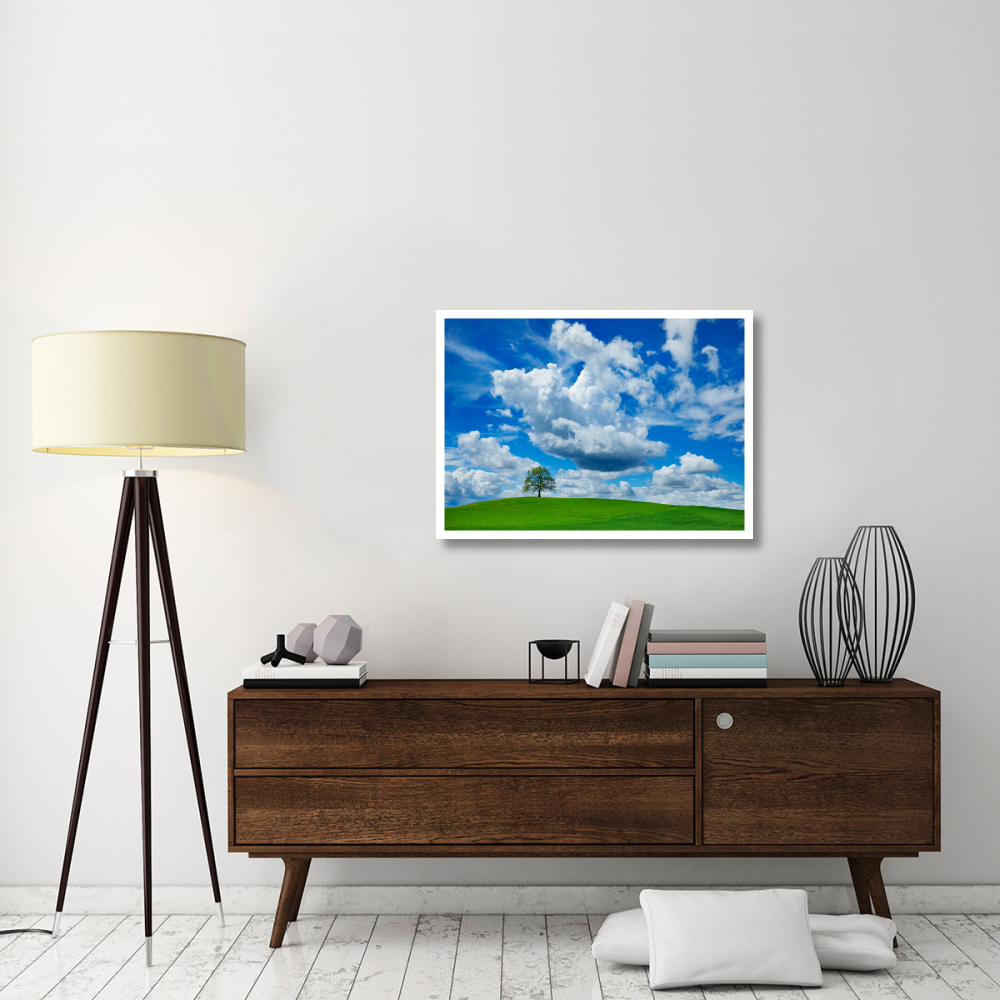 Oak and clouds, Bavaria, Germany-Paper Art-38&quotx28"