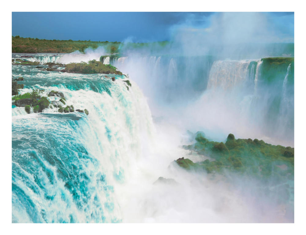 Iguazu Falls, Brazil-Paper Art-26"x20"