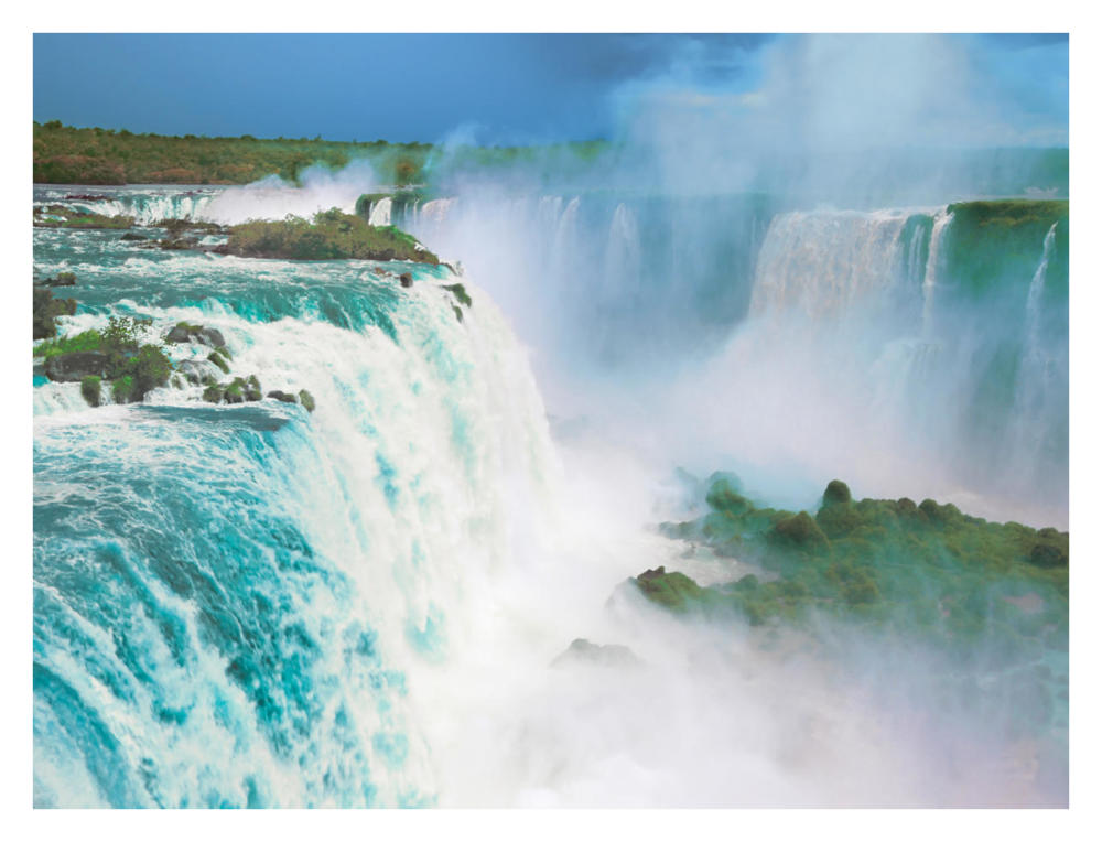 Iguazu Falls, Brazil-Paper Art-34"x26"