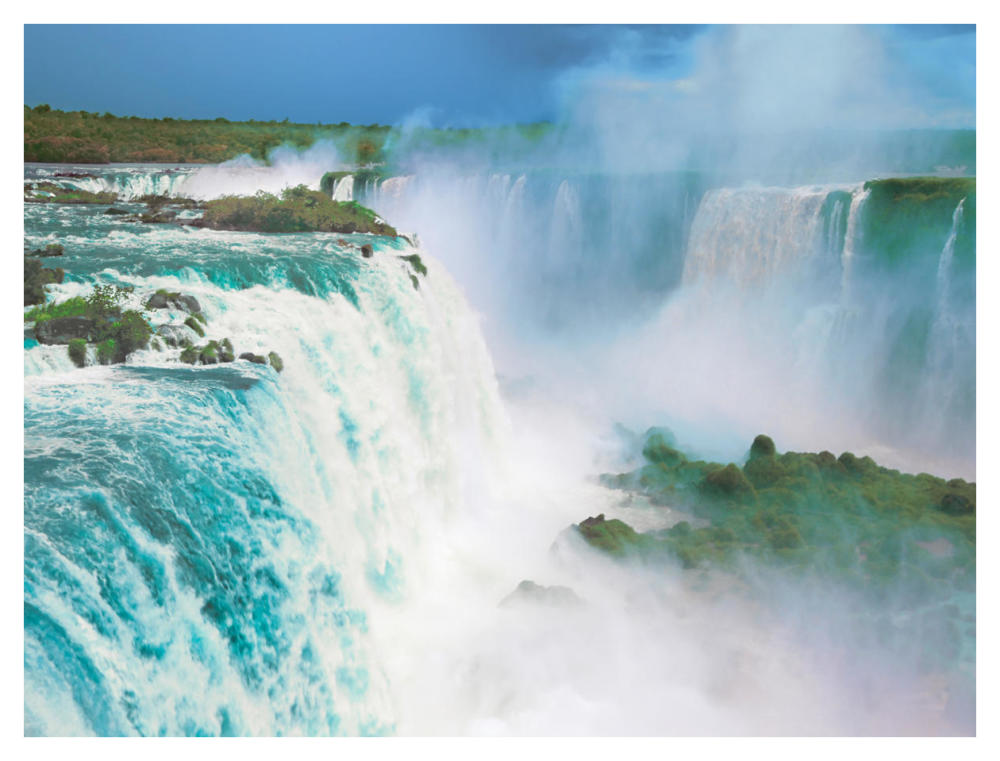 Iguazu Falls, Brazil-Paper Art-42"x32"