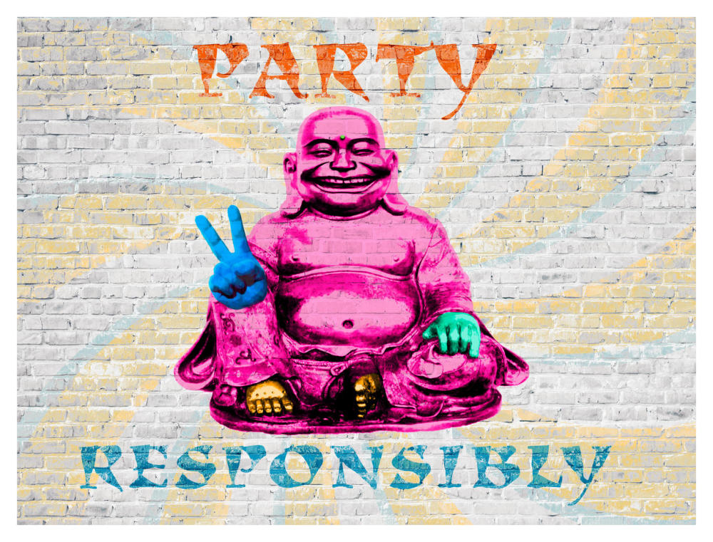 Party Responsibly-Paper Art-42"x32"