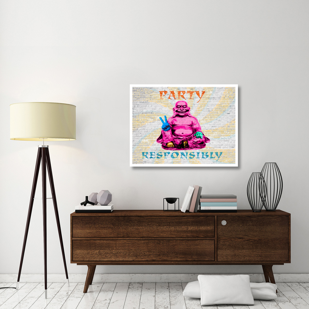 Party Responsibly-Paper Art-42&quotx32"