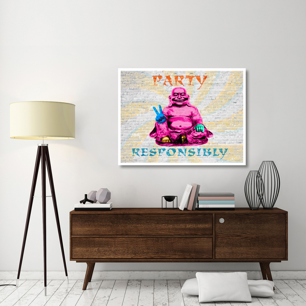 Party Responsibly-Paper Art-50&quotx38"