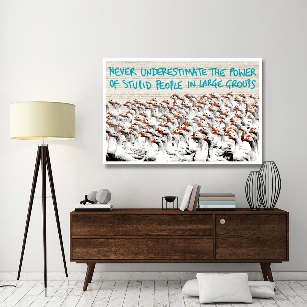 Never Underestimate...-Paper Art-62&quotx42"