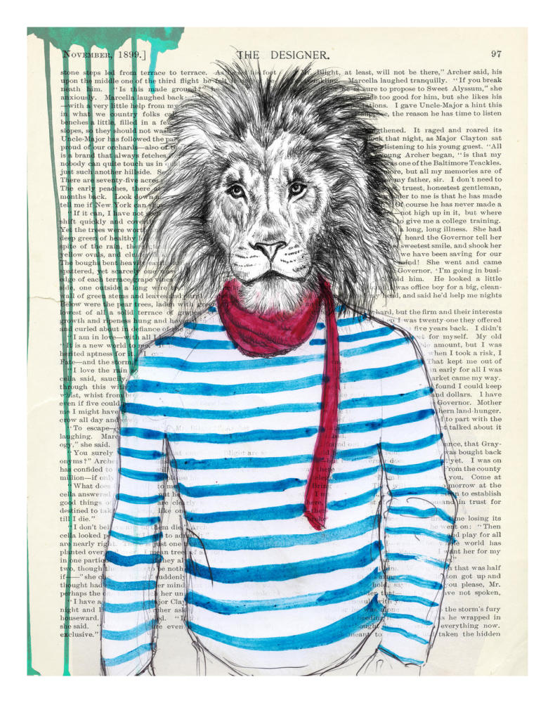 Bohemien-Paper Art-20"x26"