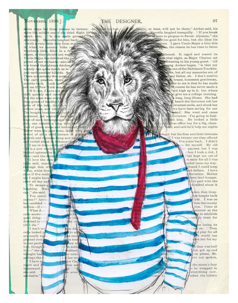 Bohemien-Paper Art-26"x34"