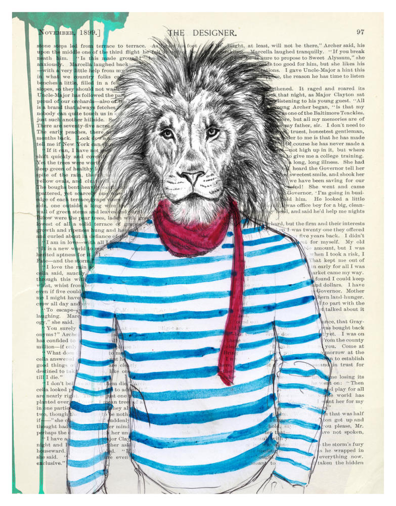 Bohemien-Paper Art-32"x42"