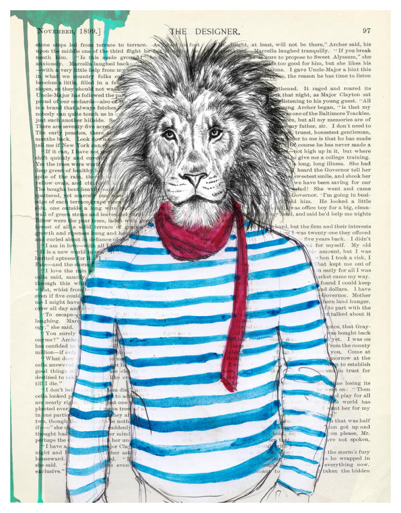 Bohemien-Paper Art-38"x50"