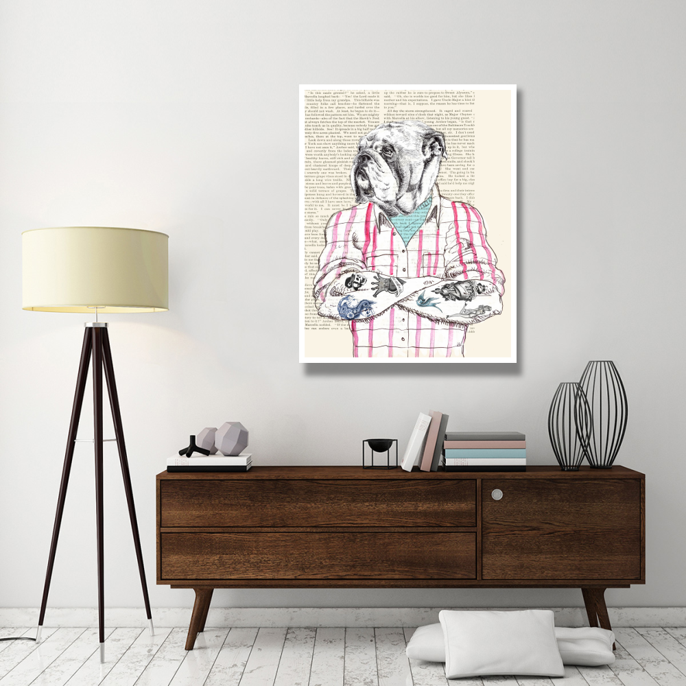 Hipster Socialite-Paper Art-38&quotx50"