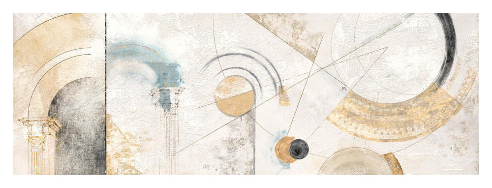 Geometrie complesse-Paper Art-38"x14"