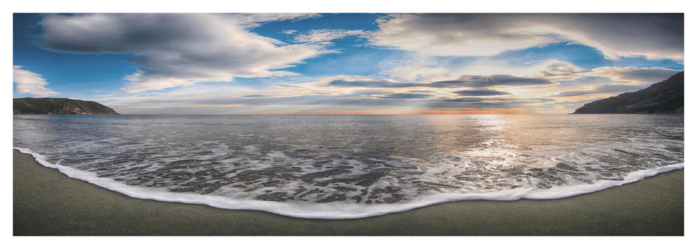 Onda del mattino-Paper Art-56"x20"