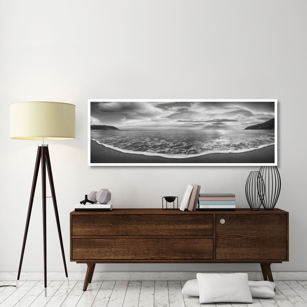 Onda del mattino (BW)-Paper Art-74&quotx26"
