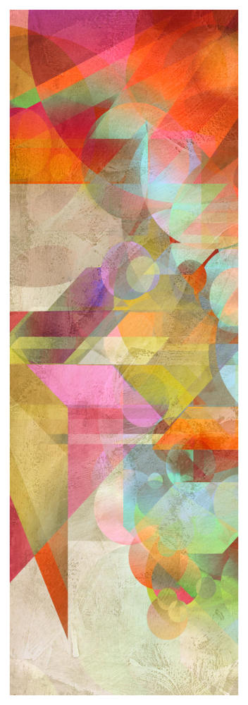 Colorfall I-Paper Art-26"x74"