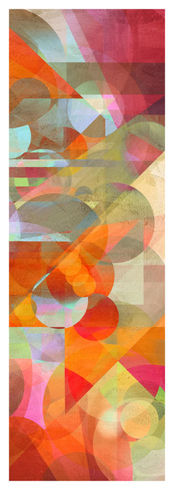 Colorfall II-Paper Art-20"x56"