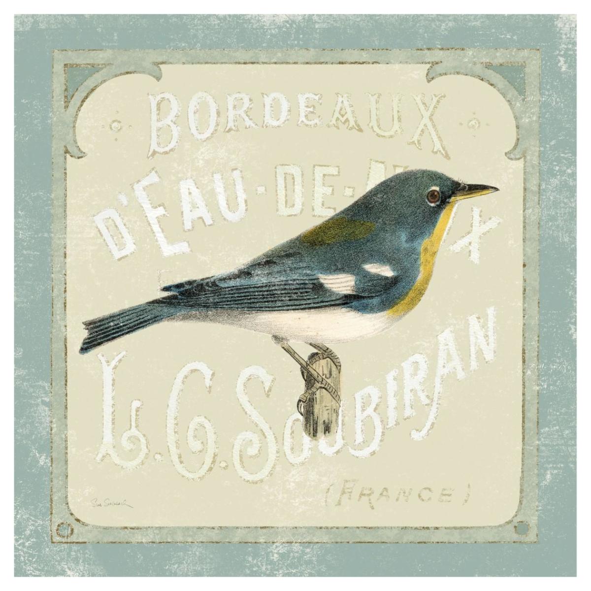 Parisian Bird I -Paper Art-42"x42"