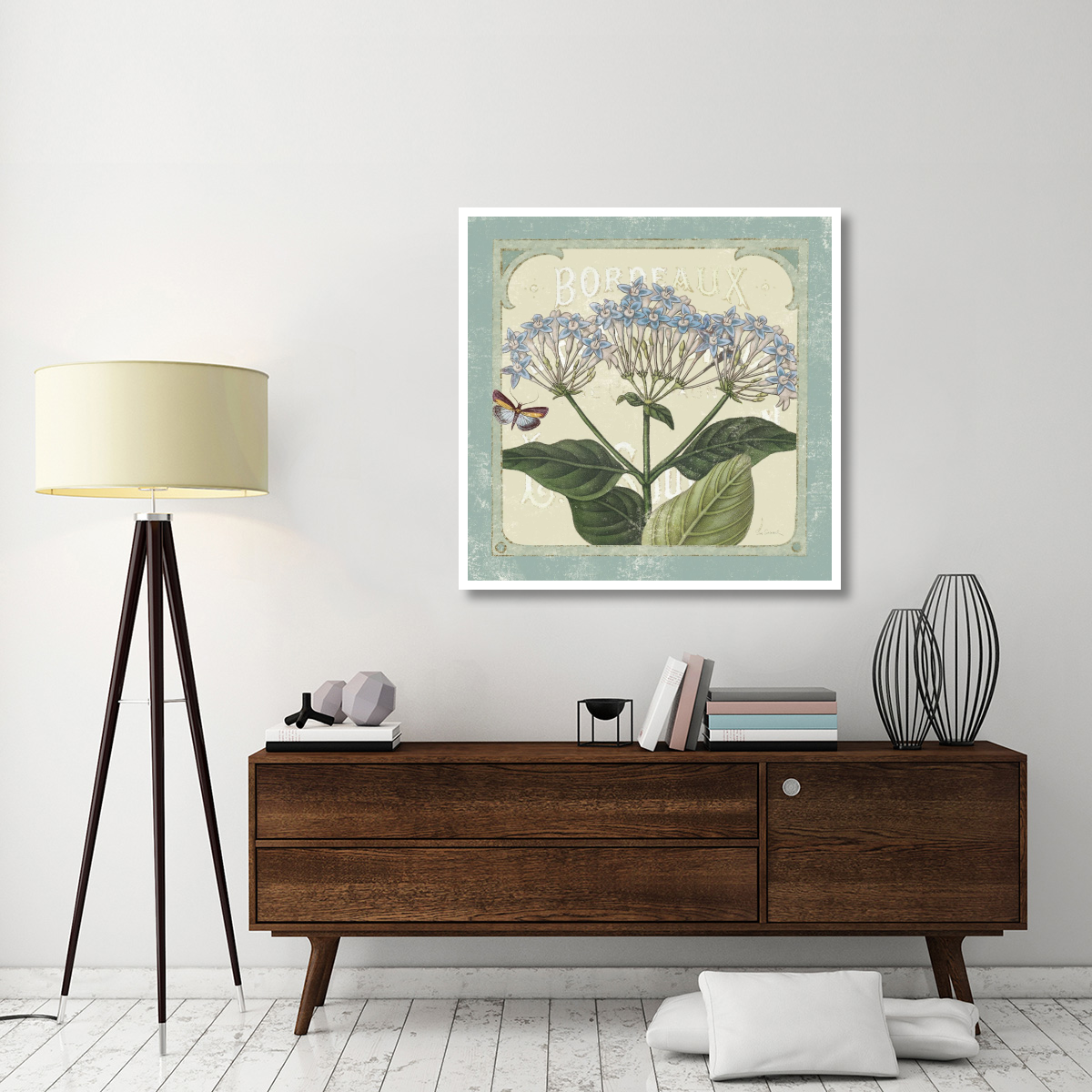 Parisian Flowers I -Paper Art-42&quotx42"
