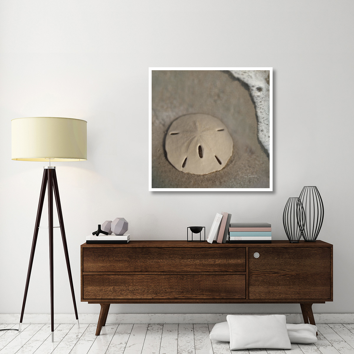 Sand Surf Sand Dollar -Paper Art-42&quotx42"