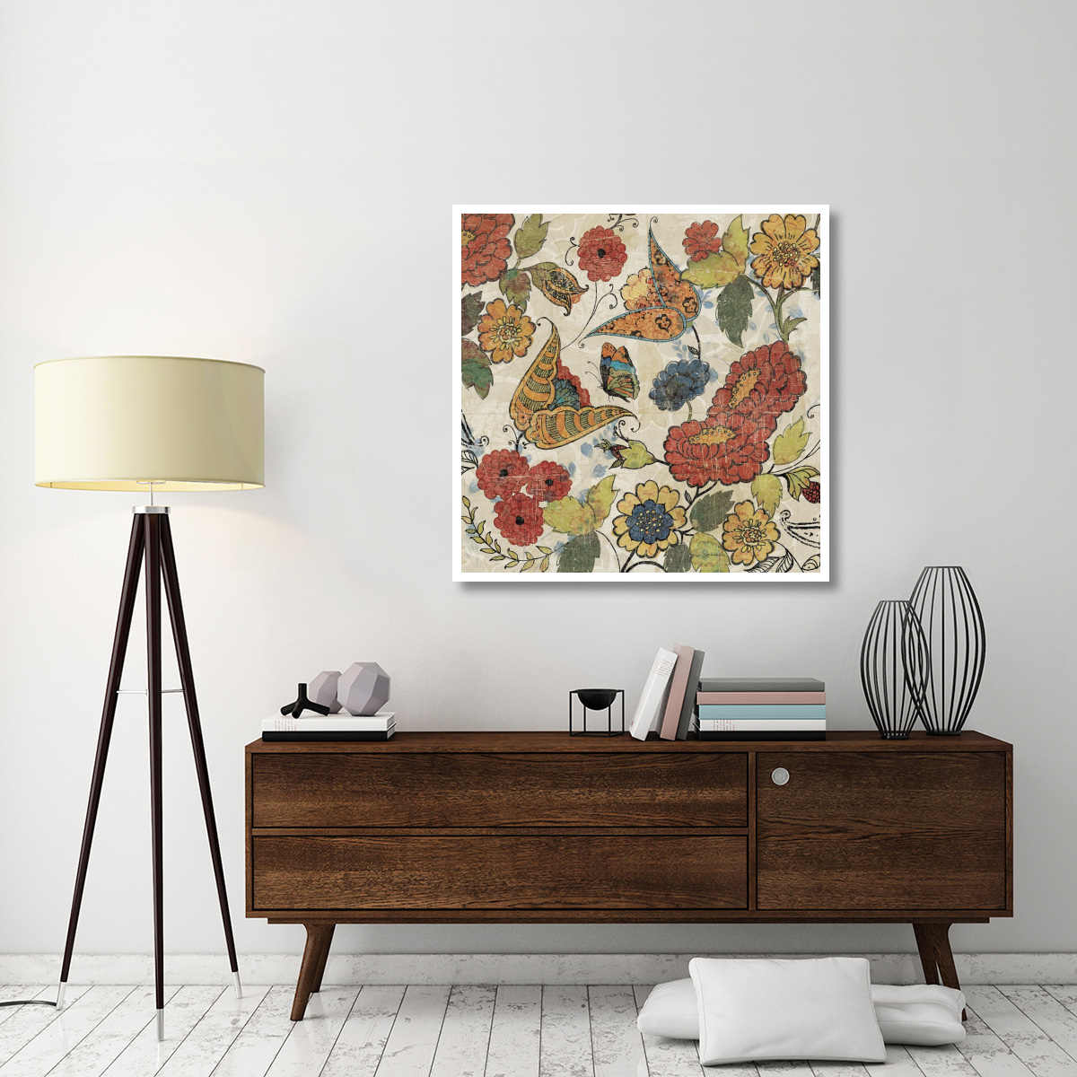 Botanical Fragments -Paper Art-42&quotx42"
