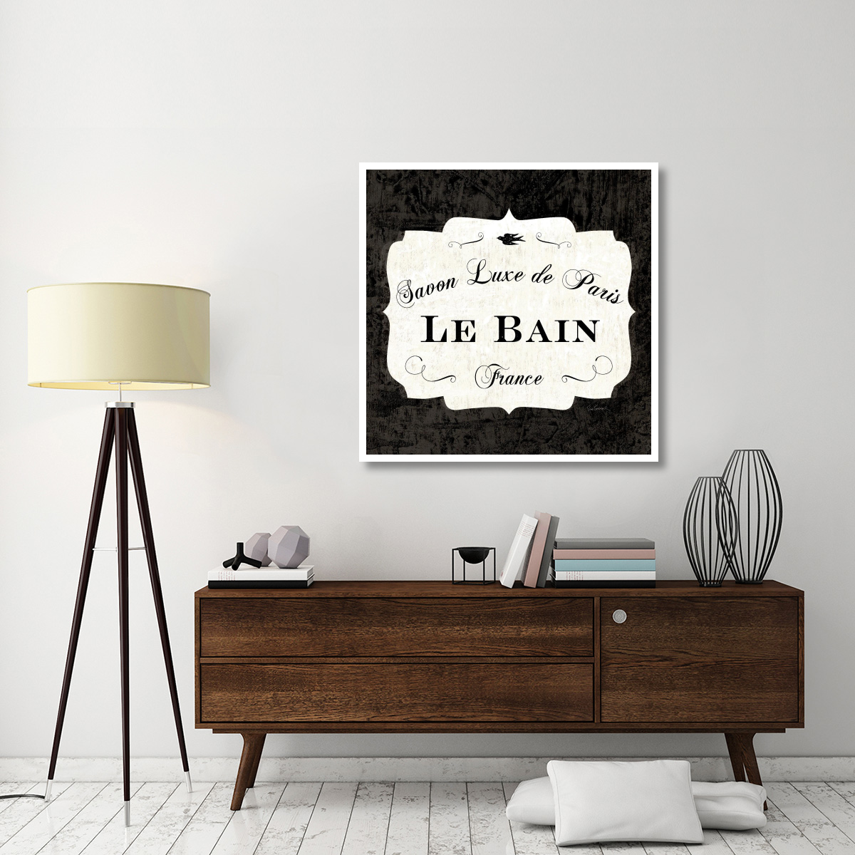 Le Bain Luxe II Square -Paper Art-42&quotx42"
