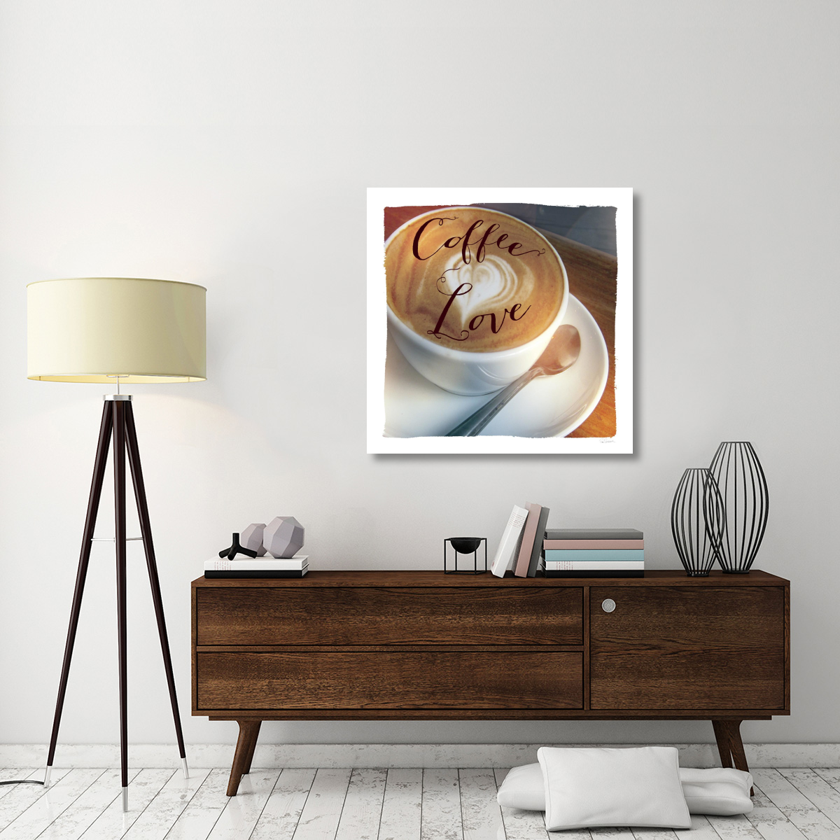 Coffee Love -Paper Art-38&quotx38"