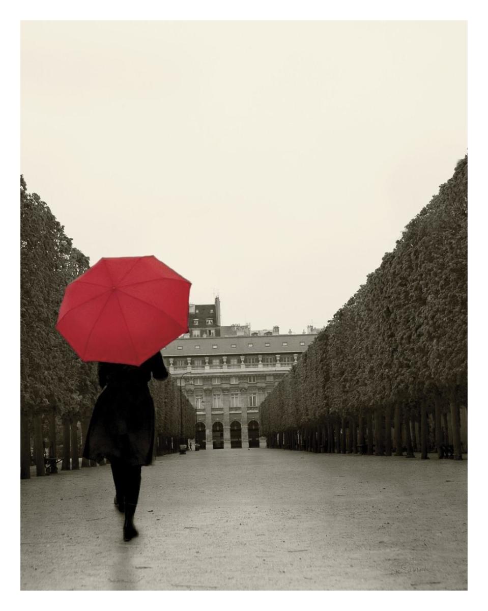 Paris Stroll I Feet -Paper Art-24"x30"