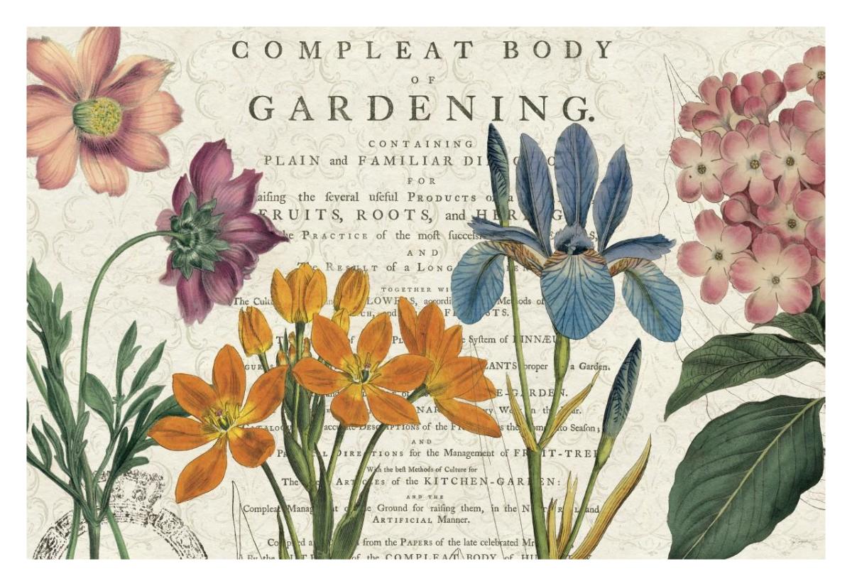 Botany -Paper Art-32"x22"