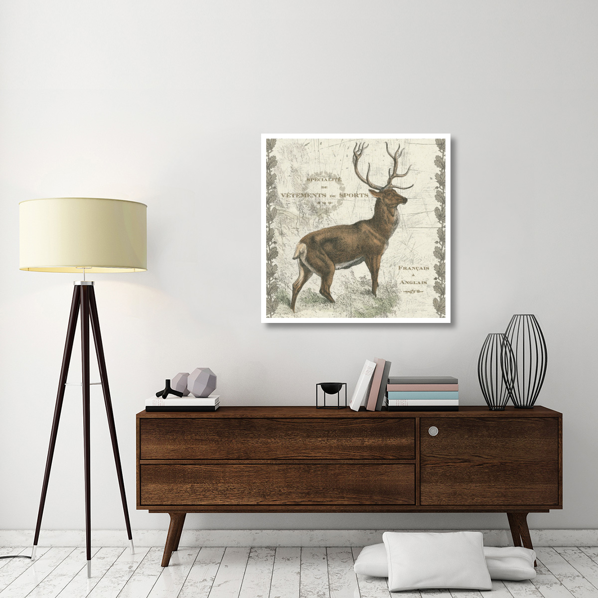 Regal Elk Sq -Paper Art-38&quotx38"