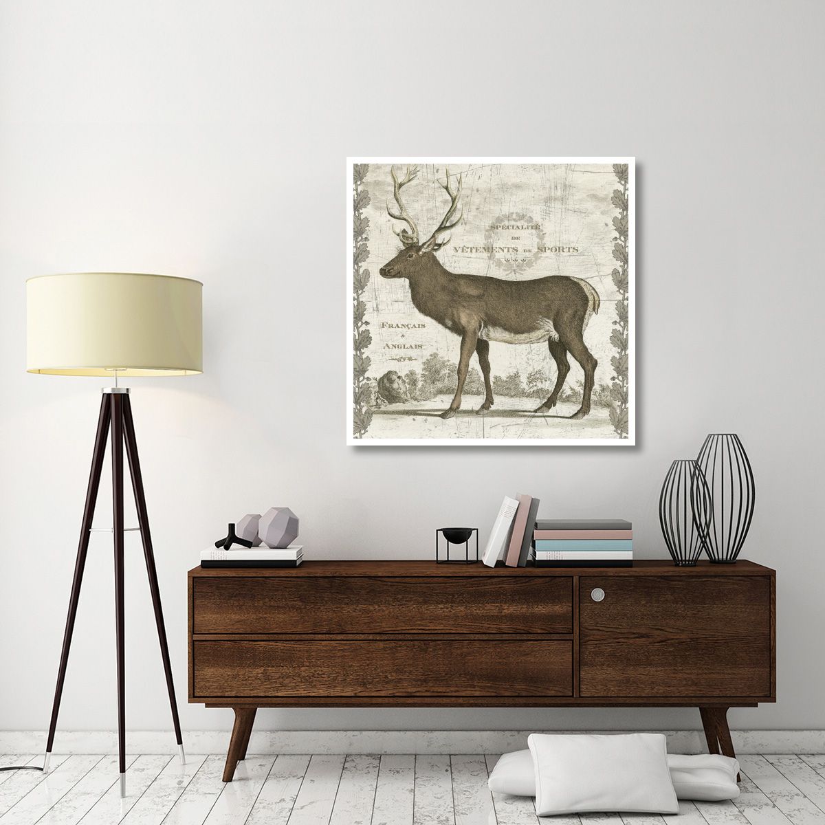 Regal Stag Sq -Paper Art-42&quotx42"