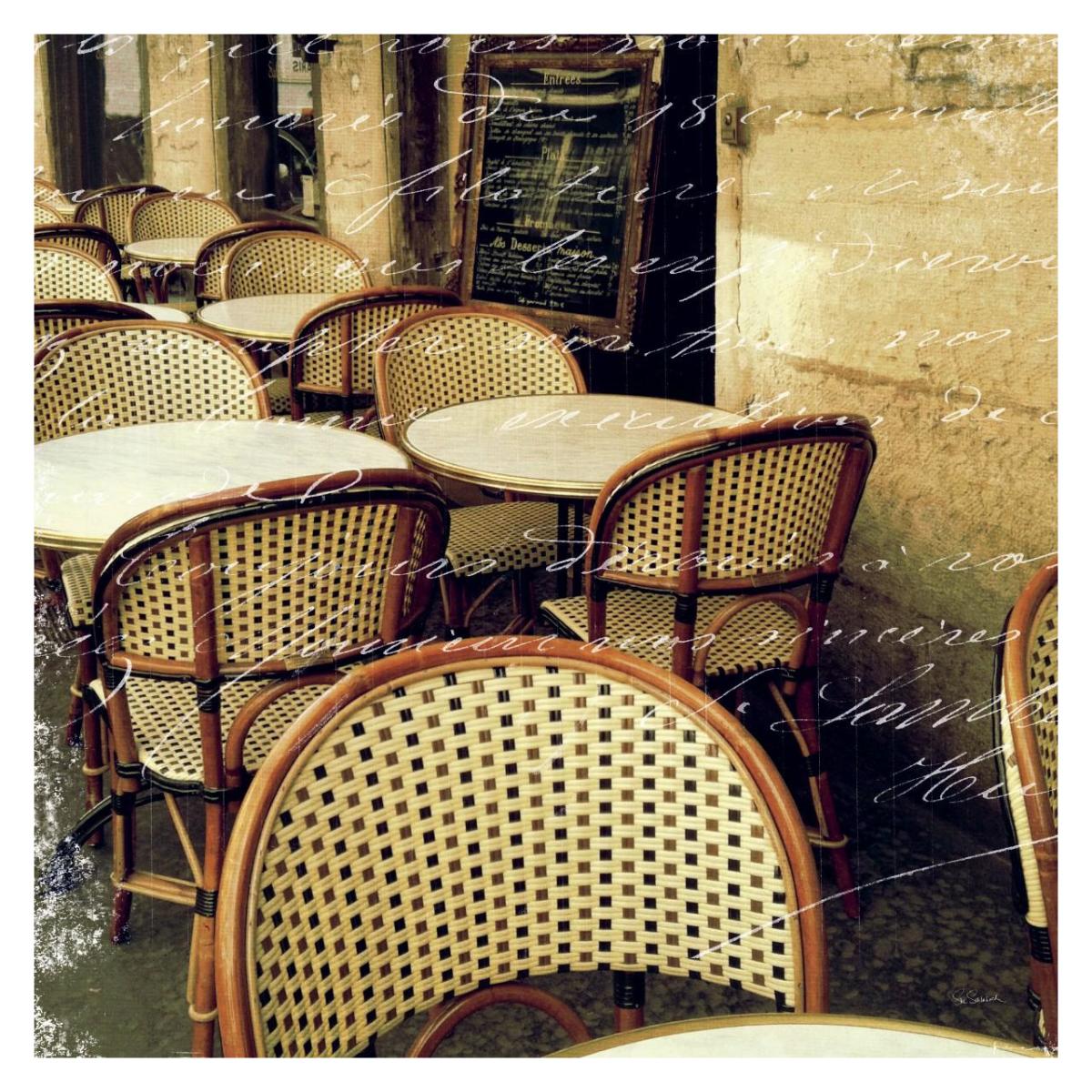 Paris Bistro Letter -Paper Art-32"x32"