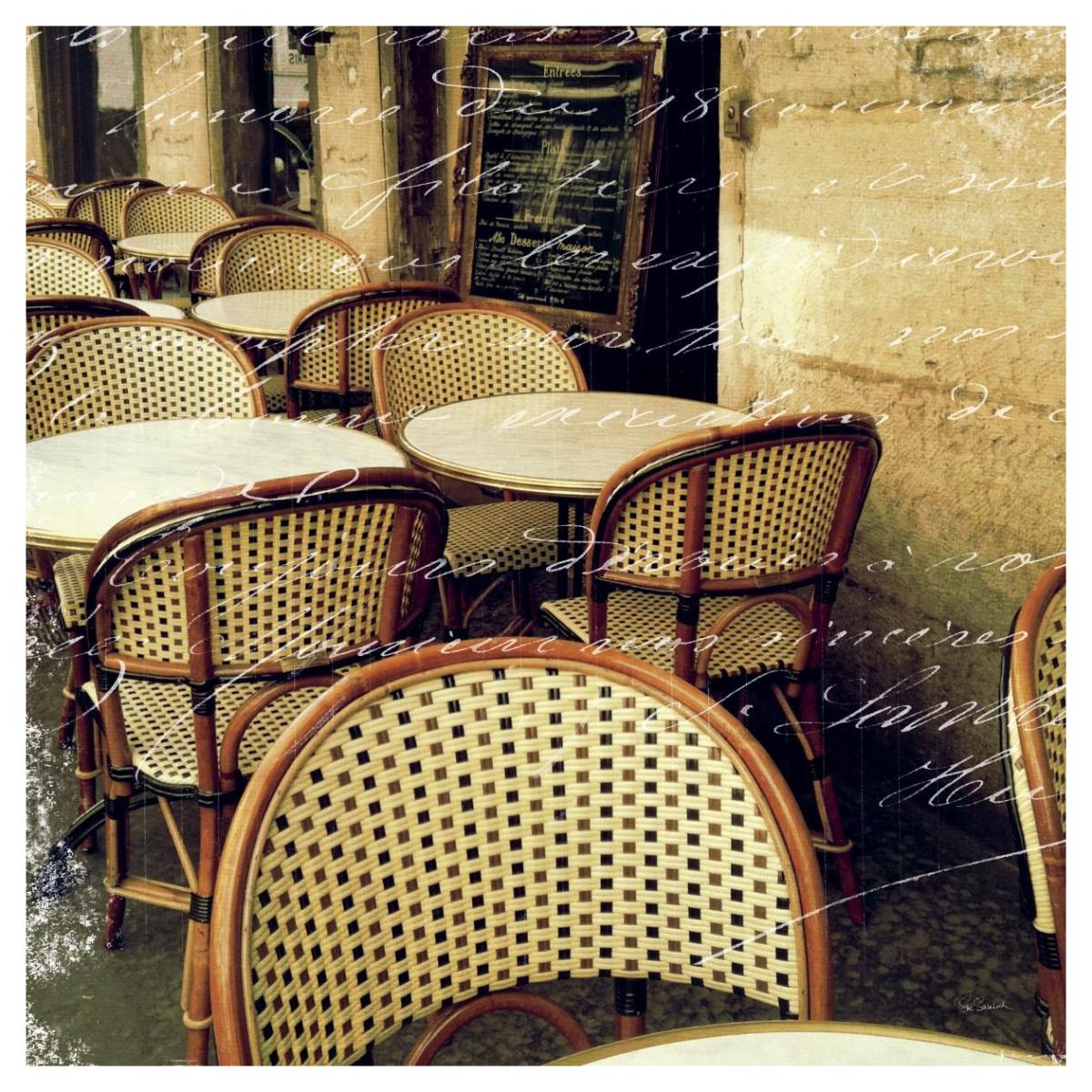Paris Bistro Letter -Paper Art-42"x42"
