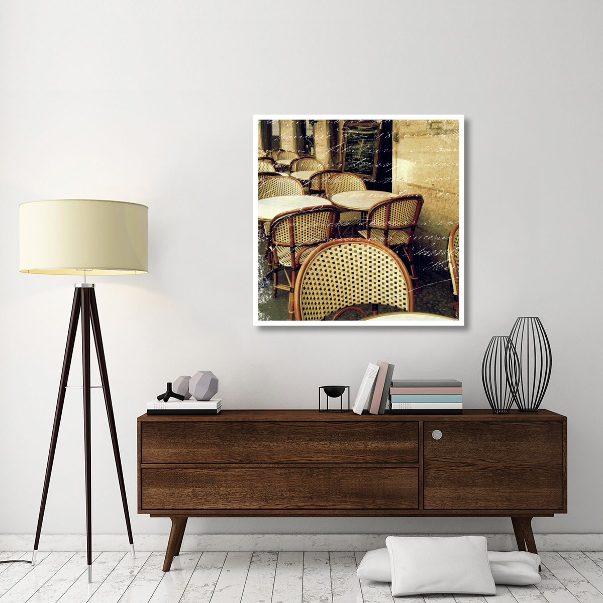 Paris Bistro Letter -Paper Art-42&quotx42"